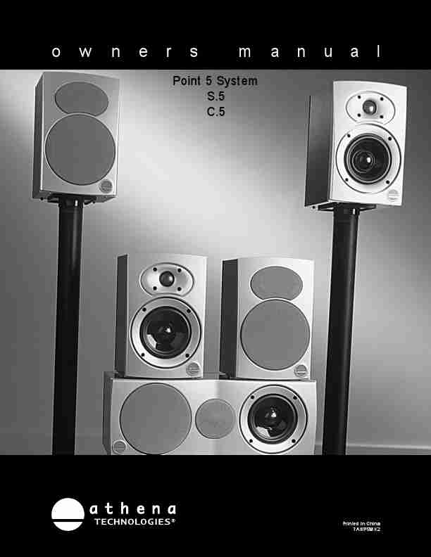 Athena Technologies Portable Speaker Point 5 System C 5-page_pdf